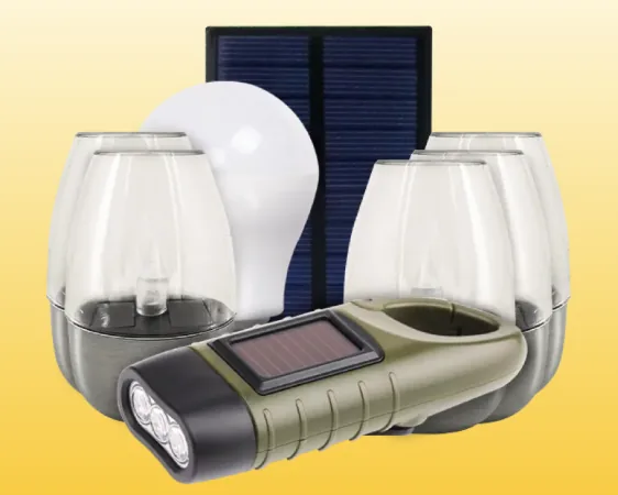Suneem Solar Pack — official product photo, portable solar lantern and flashlight kit